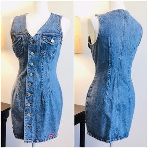 Vintage Bongo Jean button down dress